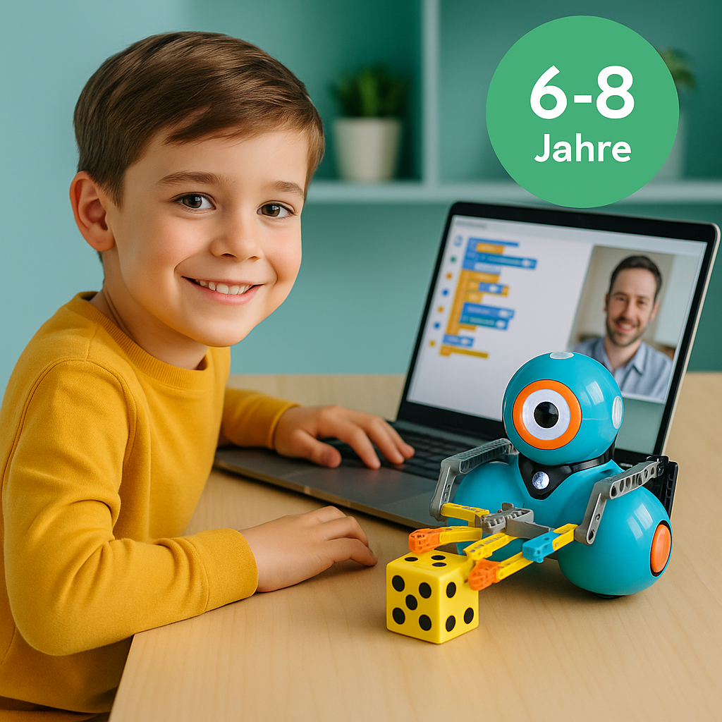 Robotik-Sets + wöchentliche Online-Kurse -  Alter 6 -8