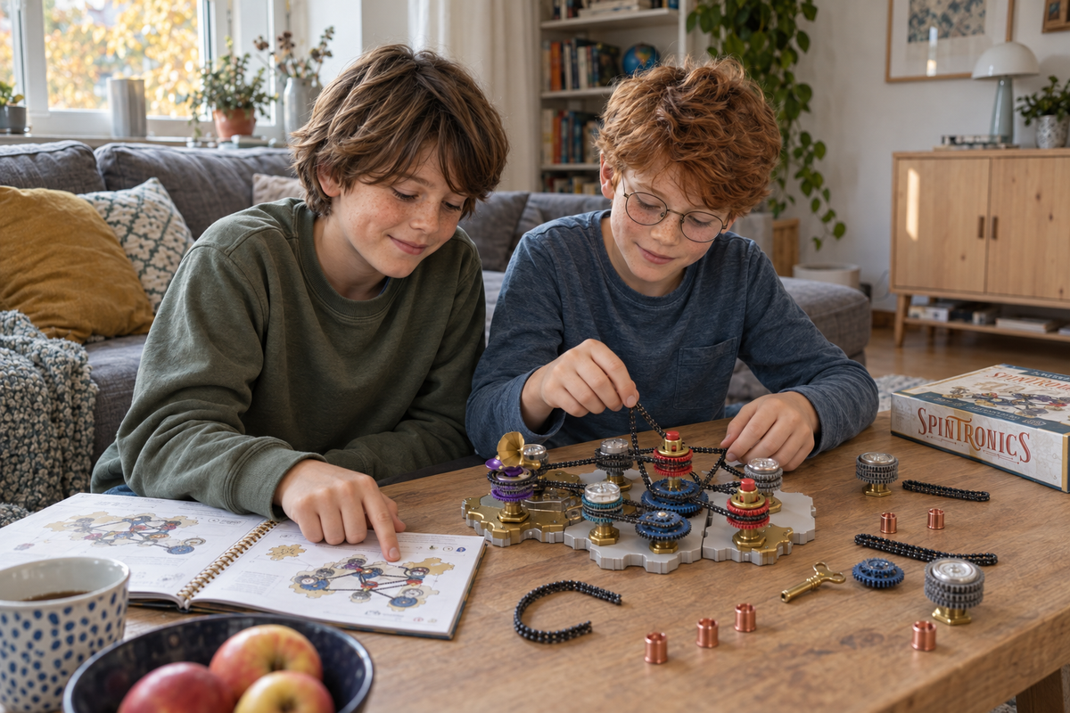 Kinder entdecken mechanische Schaltkreise mit Spintronics